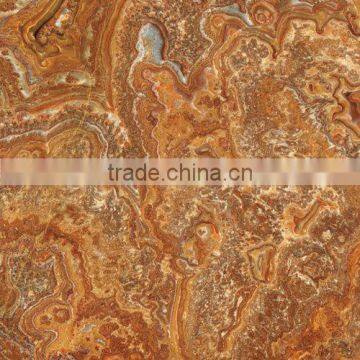 80X80cm golden color marble looks crystal tile