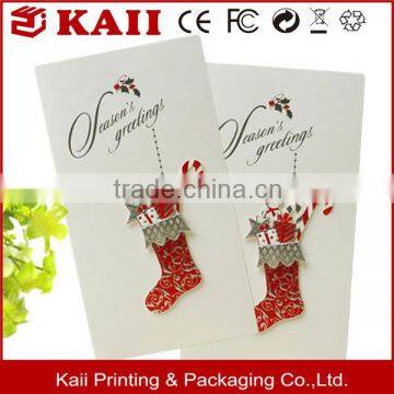 high quality custom white paper cut chrismas character greeting card printing                        
                                                                                Supplier's Choice