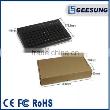 78 Keys Keyboard With USB Port/Keyobard With Magstripe Reader photo-5