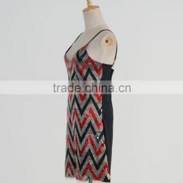 Good Quality Latest Design Shining Sequin Spaghetti Strap Club Dresses for Women Supplier's Choice