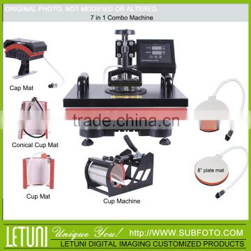 7 in 1 Combo Heat Press sublimation heat transfer machine