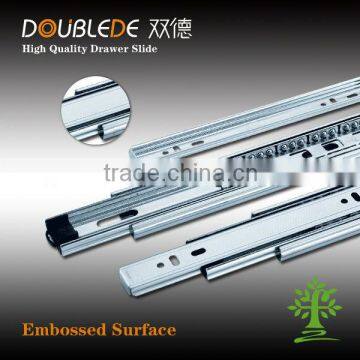 3-Fold embossed metal box roller bearing drawer slides