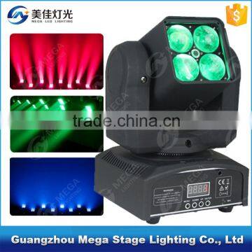 4x10W 4in1 rgbw zoom moving head professional dj stage lighting equipment