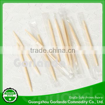 Natural Individually cello wrap plastic film wrap bamboo/wood toothpicks                        
                                                Quality Choice