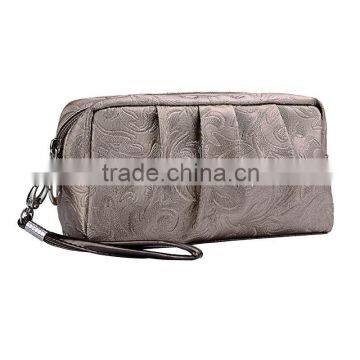 Jacquard weave cosmetic bag with Zipper