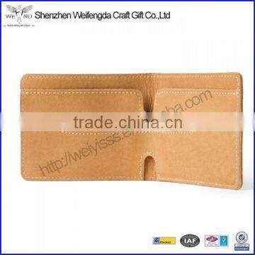 vegetable-tanned leather card holder men business card wallet china factory supplier