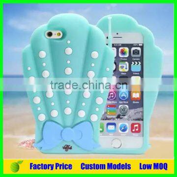 Seashell and hello kitty silicone mobile 3d phone case for Sony Xperia T3 M50W phone back cover case