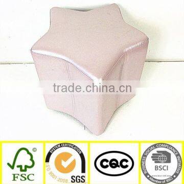 funny star shape cheap chinese child furniture leather ottoman