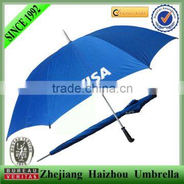 promotion golf umbrella with pongee fabric