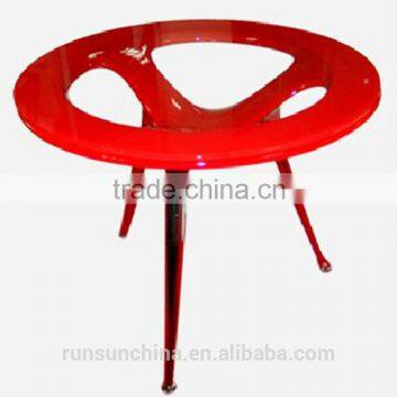10mm temper glass and glass fibre reinforced plastic table(ST-085)