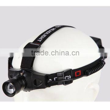 Hunting Night Fishing Camping Mini Zoomable Rechargeable LED Headlight photo-3