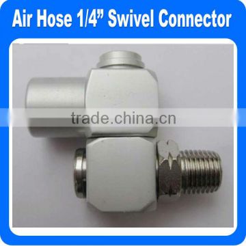 Air hose 1/4 inch 2-way swivel connector