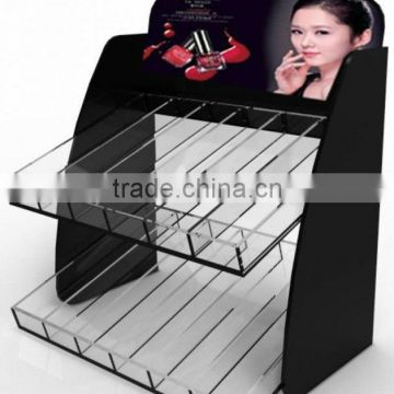 acrylic lipstick nail polish cosmetic display