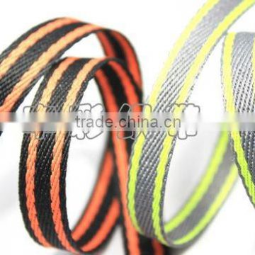 Colorful striated packing tape