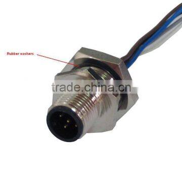 M12 Female Male Cable Connector 4 Poles 4 Pins, M12 Straight Angled Moulded Cable Connector (IBEST) Quality Choice photo-4