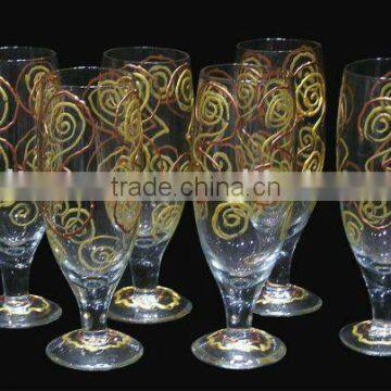 Hand Painted Wine Glasses