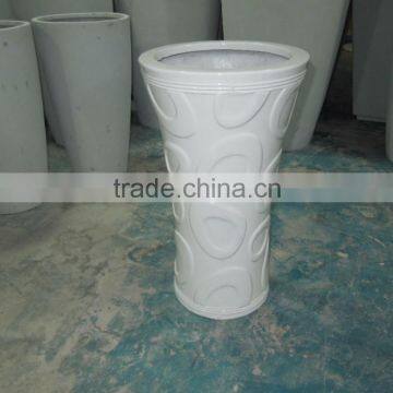 fiberglass carved flower pot