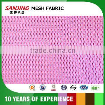 Black Color Polyester Cotton Blend 3D Mesh Fabric