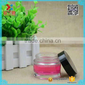Hot sale sample 60ml clear glass cosmetic face cream jars