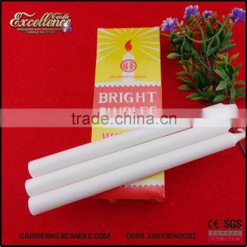 2016 best sell 8pcs/30 boxes/ctn 38g home use white candle to Cameroun market