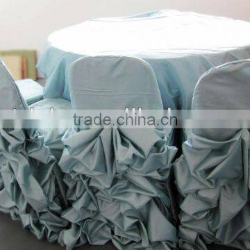 Wedding Tablecloth, Handmade Table Cloth,satin Ruffled Tablecloth