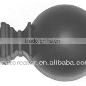 Classic Black Resin Ball Finial for 28mm Metal Curtain Rod/Pole; Home Decoration Accessories; Manufacturer from China