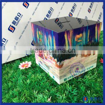 Multifunctional donation collection box & acrylic charity donation box / acrylic donation money box