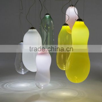 Hand Blown Glass Big Bubble Suspension Lights with Colorful Unique Design