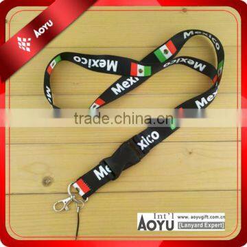 Special flag logo lanyards for USB flash drive