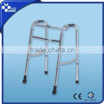 Aluminum Adjustable Folding Walker with Wheels for Adults,walkers for the elderly