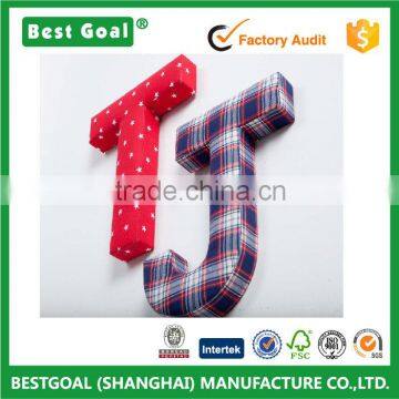 2016 Spring creative home decorative wooden fabric letters                        
                                                                                Supplier's Choice