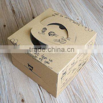 Custom Small 6 Inch Cake Box, Handle Mousse Box photo-6