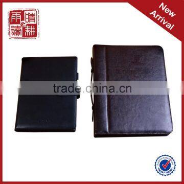 magnetic flap notebook with clasp and pen