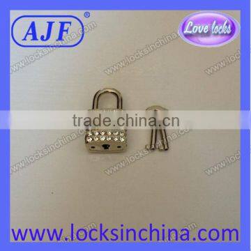 Mini Decorative Padlocks With Rhinestone for Wedding