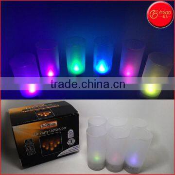 Hot sale CR2032 battery powered led artificial candle light 6pcs decorative led party light