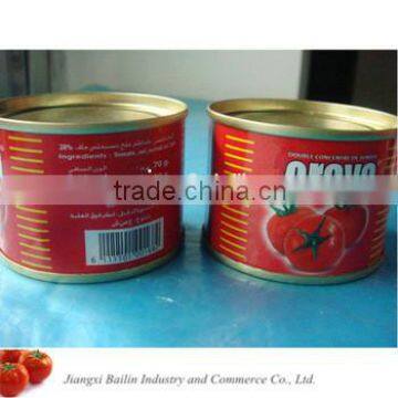 Factory supply high concentrated 70g-3.0KG CANNED TOMATO PASTE