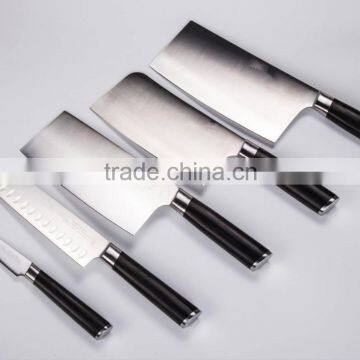 4 pcs kitchen knife set -Chinese style kitchen knife -Mirror-Pakka wood hanlde