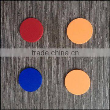 23.2*2MM Colorful plastic token coin / customized logo