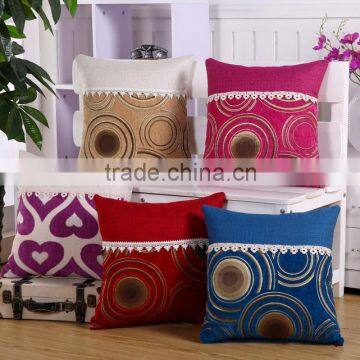 2015 china handmade chenille fancy pillow case and cushion cover