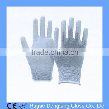 PU Coated Palm Safety Anti static Non slip ESD Gloves for Electronics Working