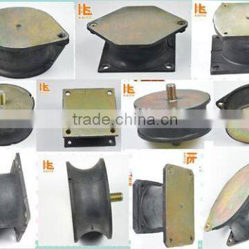 Rubber buffer for road roller