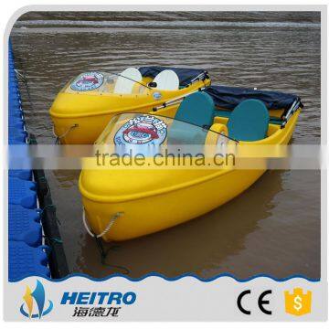 HDL-420 polyethylene pedal boat for 4 person