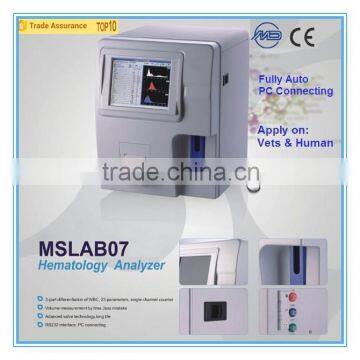 Medical Full Auto Hematology Analyzer MSLAB07A of Advanced Quality Grade and CE ISO Certificates