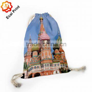 2016 Hot Sell Custom Digital Printing Drawstring Backpack Bag photo-2