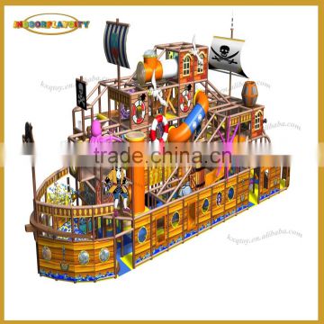 wooden,sponge, iron, pvc Material and sandpit Indoor Playground Pirate Boat indoor playground equipment