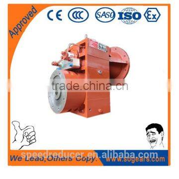 Double-screw extruder cone screw gearbox