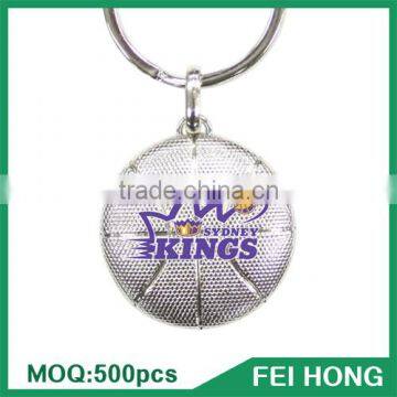 China Supplier blank t shirt basketball advertising printed metal key holder