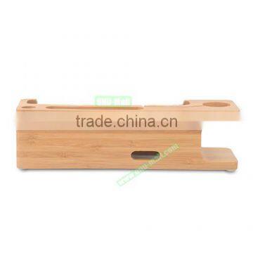 Top Selling Multifunctional Wood Display Case Charging Cradle for IPhone and Apple Watch photo-3
