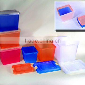 Stackable Modular Plastic Food Storage Box/Container/Canister Set