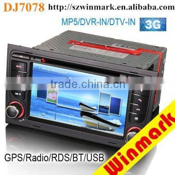 Winmark DJ7078 Double Din Car Multimedia System Car DVD with 1080P for A4 S4 RS4 8E 8F B9 B7 SEAT EXEO